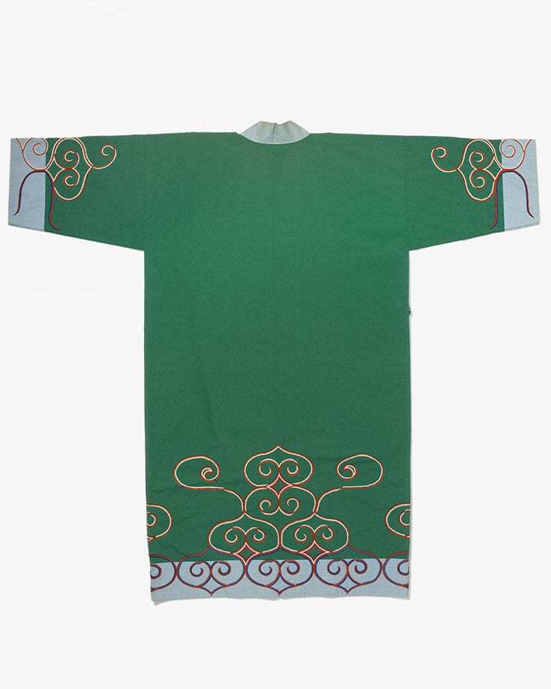 Vintage Ainu Robe, Long, Green - Image 7