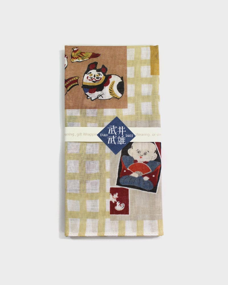 Japanese Handkerchief, Classic, Takeo Takei Woodblock Prints, Toys - Image 4