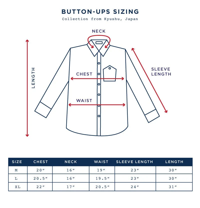 ToK Shirt, Long Sleeve Button-Up, Indigo with Blue Shima - Image 7