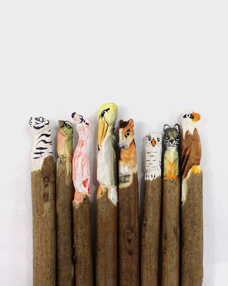 Wooden Animal Pen, White Tiger - Image 4